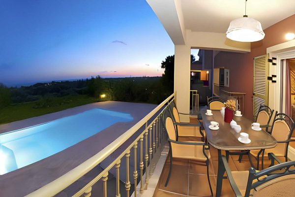 View from the ground floor of the villa in Leivathos - property id 2050