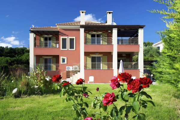 View of the garden of the villa in Leivathos - property id 2050