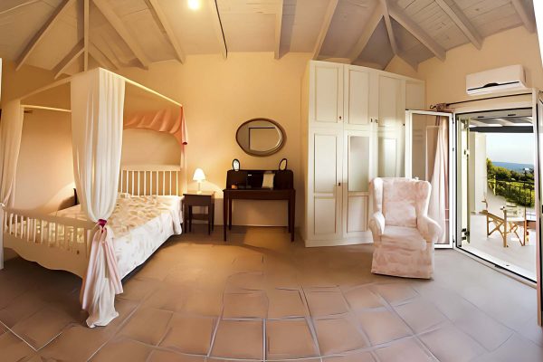 The second bedroom of the villa in Leivathos - property id 2050