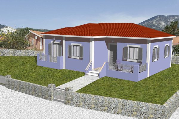 View of one construction proposal in Kefalonia - property id 2076