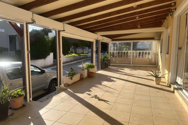 view of the patio of the apartment in Skala - property id 3371