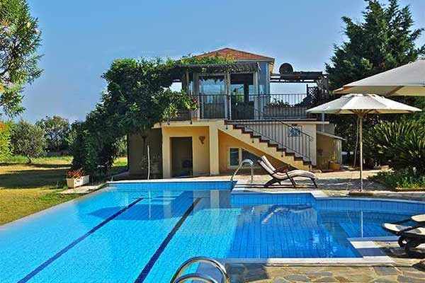 exquisite villa-2081-view of the pool and the guesthouse