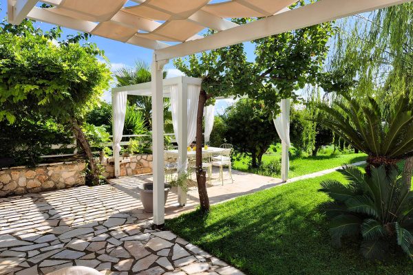 view of the patio of the villa in Katelios - property id 3342