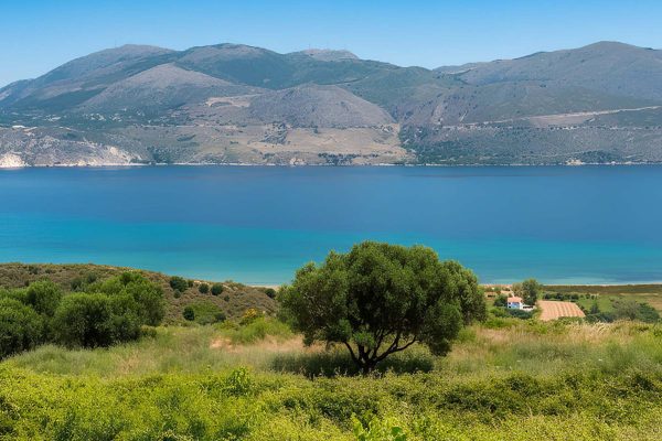 Sea views from the parcel in Paliki - property id 2338