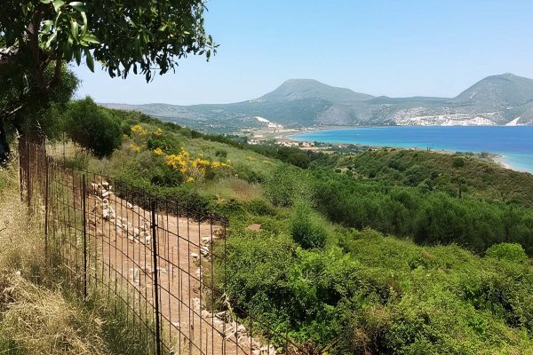 Parcel with sea and mountain views in Paliki - property id 2338