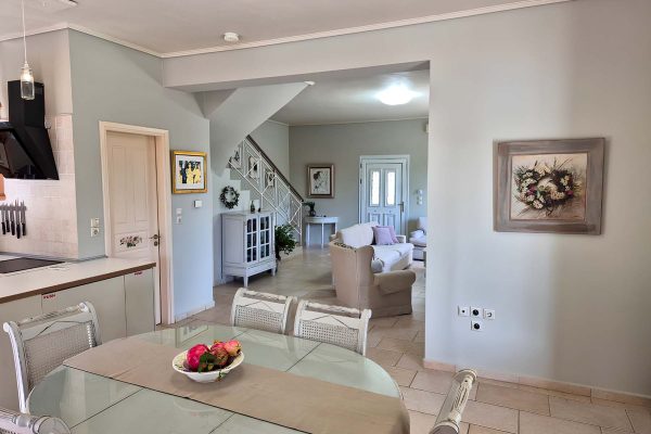 view of the dining room of the villa in Katelios - property id 3341